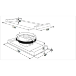 Kuppersbusch EDL12850.0WE 120厘米 740m³/h 嵌入式天花式抽油煙機